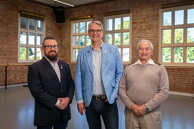 (L-R) Lieutenant Colonel Don Quinn, Dr Rick Maher and Lieutenant Colonel Bruce Davis (Rtd).