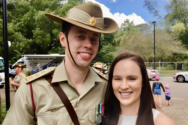 Kate and Joel Military Service