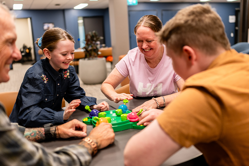 The Ipswich Veteran & Family Wellbeing Centre includes a welcoming veterans’ lounge, where families can play games or chat with other veterans who visit the Centre. 