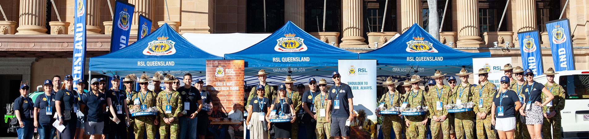 RSL staff at Poppy Appeal 2020 city hall