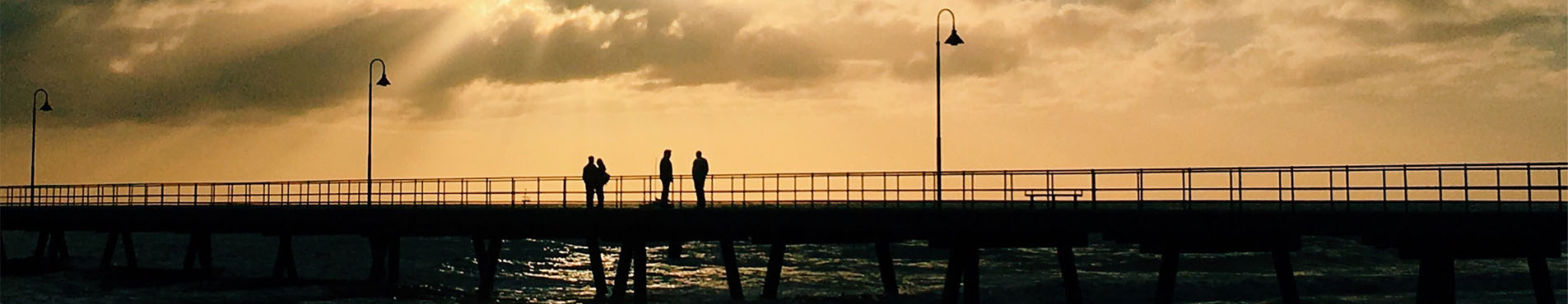 People on a wharf