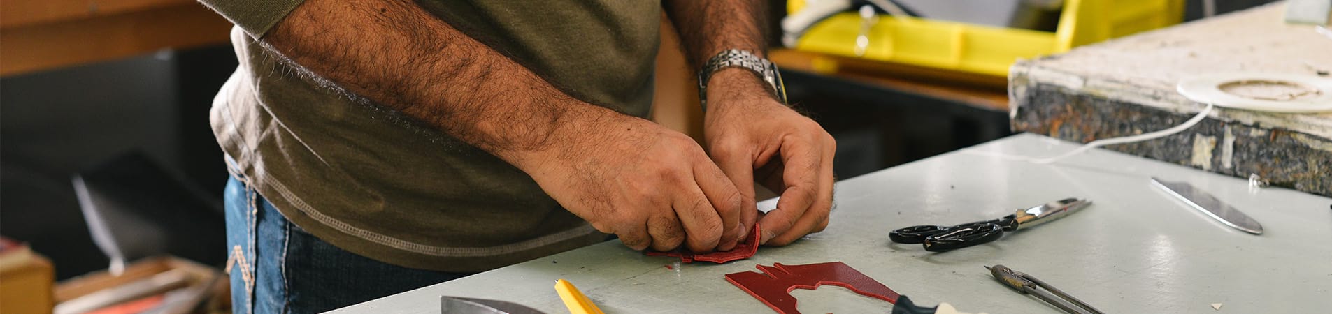 Leather working workshop