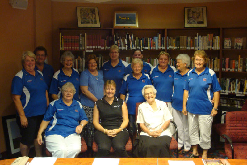 Sandra (fourth right) with her fellow members of the Townsville Women's Auxiliary