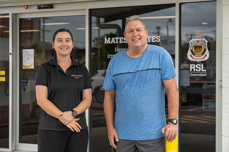 Cathy and Grant standing outside the VFWC Townsville