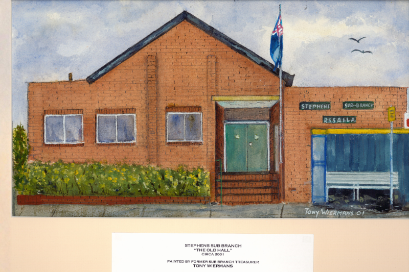 A drawing of the original Memorial Hall 