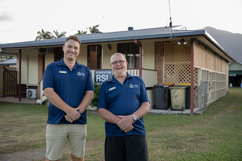 Gordan Burgess and Jeff Langham Edmonton RSL Sub Branch