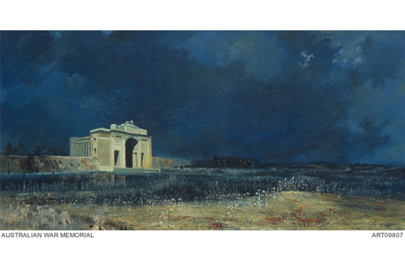 Will Longstaff (1927). Menin Gate at Midnight. Image credit Australian War Memorial