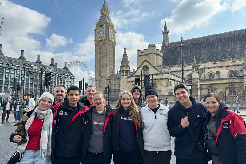 Premier's Anzac Prize students in London