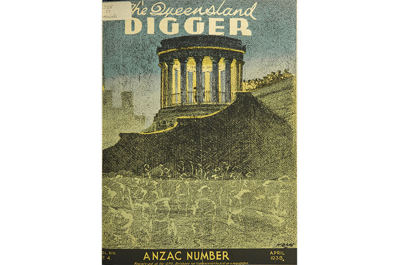The Queensland Digger cover art by Ian McBain April 1938