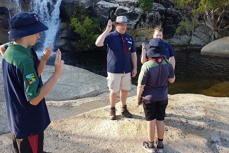 Scouts - conducting an investiture