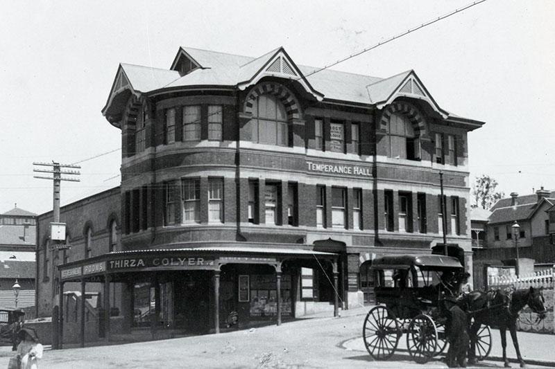 Temperance Hall in Brisbane in 1903. Source - Brisbane City Council Libraries Service 