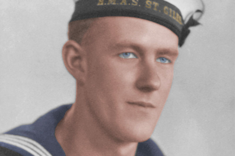 Portrait of Ordinary Seaman (OS) Thomas Welsby Clark - Image courtesy of Australian War Memorial