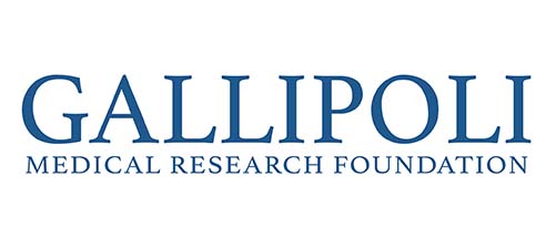 Gallipoli Medical Research Foundation anniversary logo