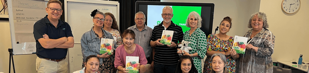 Participants at the Mental Health First Aid workshop