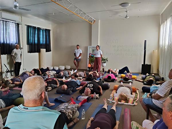 Group breathwork workshop