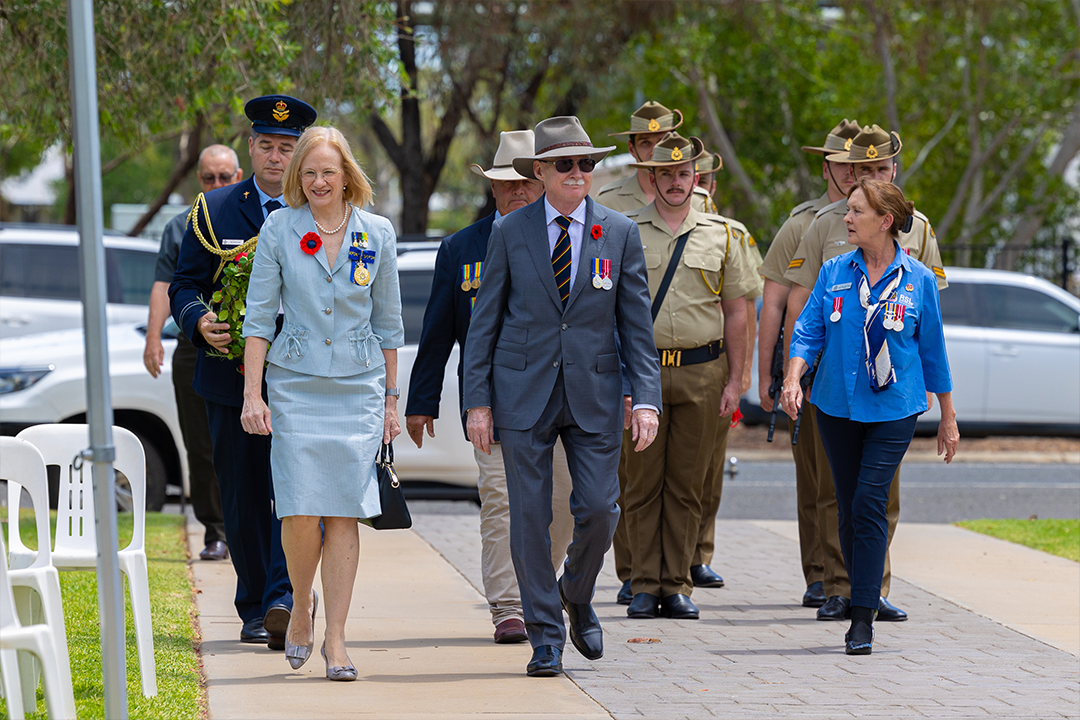 Her Excellency the Honourable Dr Jeannette Young AC PSM and Professor Graeme Nimmo RFD
