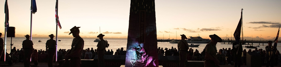 Cenotaph pictured during an ANZAC Day Dawn Service