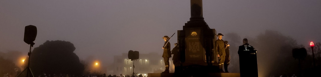Cenotaph pictured during an ANZAC Day Dawn Service