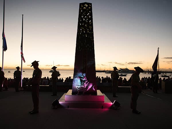 Cenotaph pictured during an ANZAC Day Dawn Service
